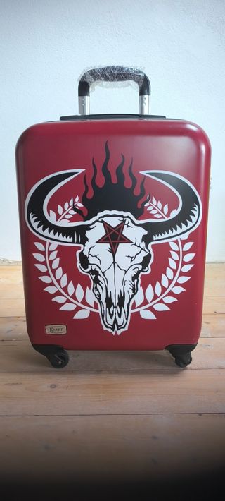 Maleta cabina roja - cráneo