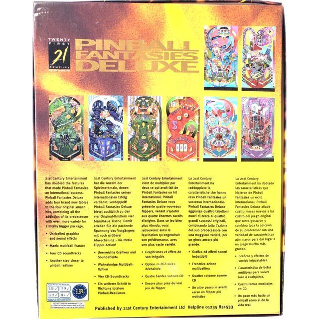 Pinball Fantasies Deluxe - PC CD-ROM