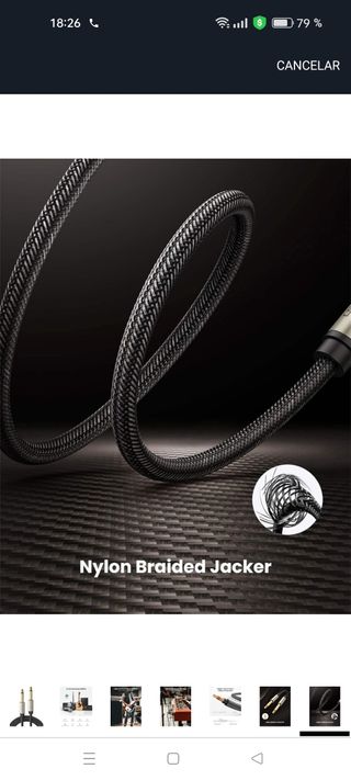 Cable UGREEN Jack 6.35mm Macho-Macho 3M.