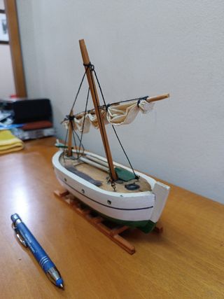 Maqueta Barco Madera Artesanal