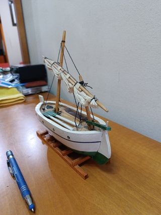 Maqueta Barco Madera Artesanal
