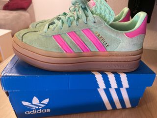 Zapatillas Adidas Gazelle Verde Rosa