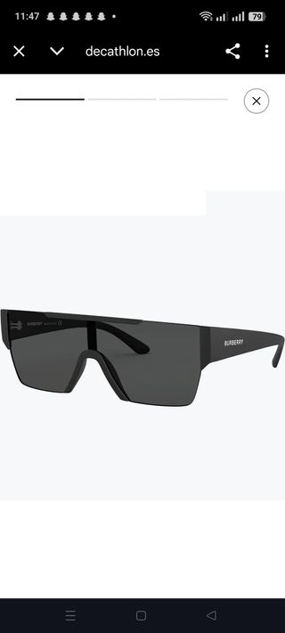 Gafas Burberry negras