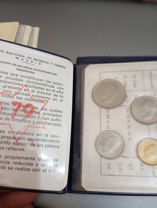 3 ×2 Carpetas Pruebas Numismáticas Franco
