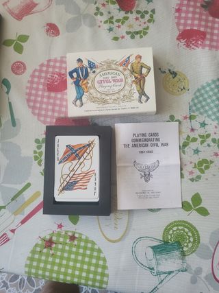 Baraja Cartas Guerra Civil Americana