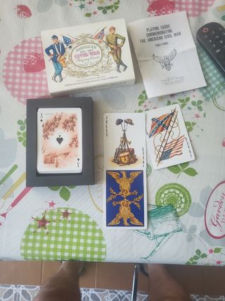 Baraja Cartas Guerra Civil Americana