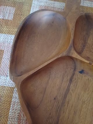 Vassoio legno 3 scomparti