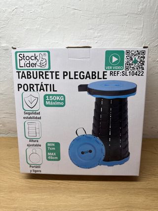 Taburete Plegable Portátil Stock Lider