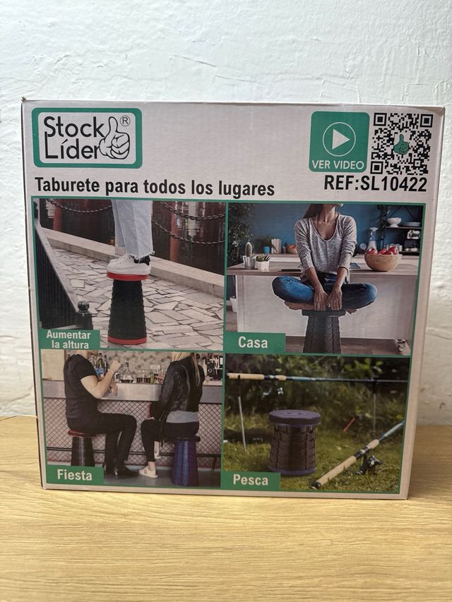Taburete Plegable Portátil Stock Lider