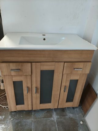 Mueble baño con lavabo