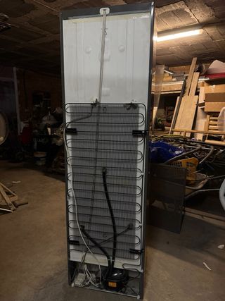 Nevera Combi Zanussi en Acero Inoxidable