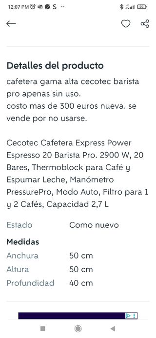 Cafetera express Cecotec