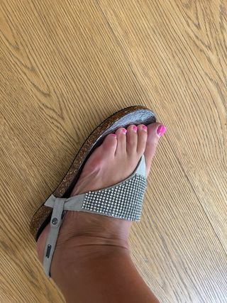 Sandali Diesel argento, nuovi