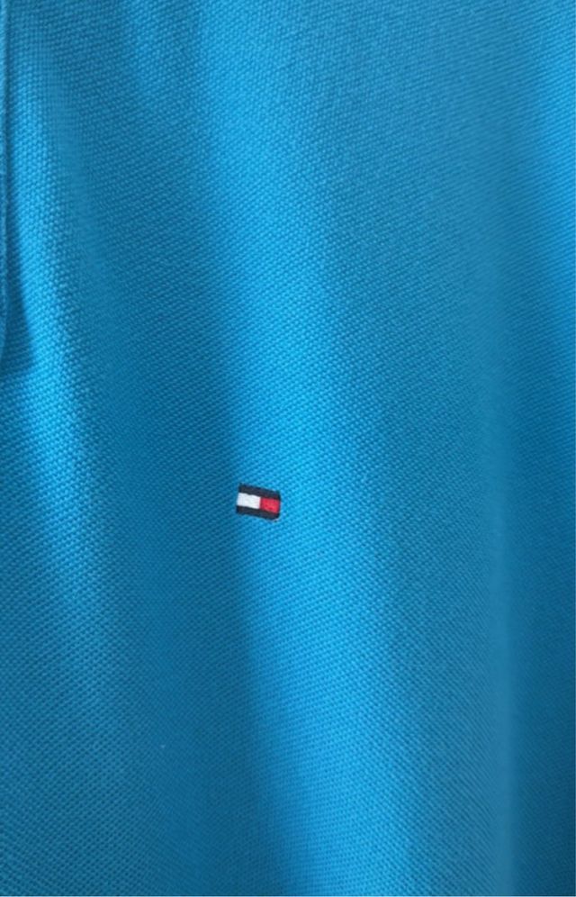 Polo Tommy Hilfiger turquesa
