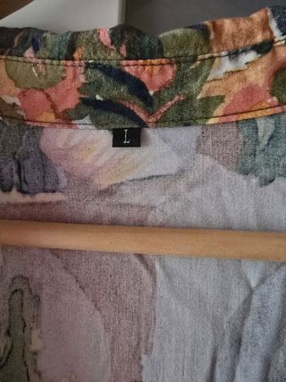 Vestido camisero estampado