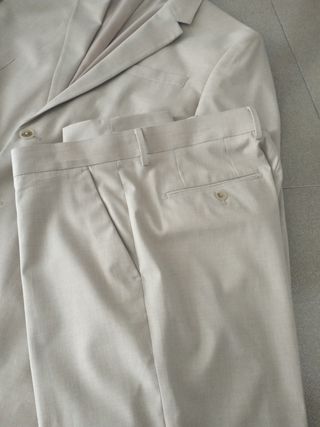 Traje chaqueta Celio beige