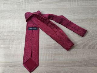 Corbata Chris & Cris de seda rojo burdeos