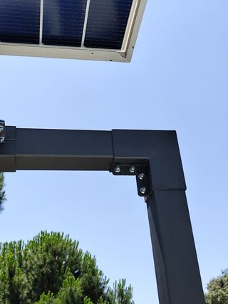 4 Fijaciones pérgola - Metal acero galvanizado 3mm