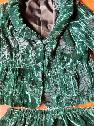 Traje terciopelo TIZETO XXL