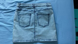 Mini Falda Vaquera Zara - Azul