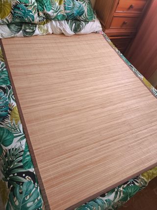 Alfombra bambú - Beige/Marrón