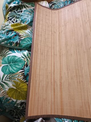 Alfombra bambú - Beige/Marrón