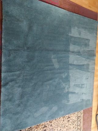 Alfombra turquesa - Alfombra de tela