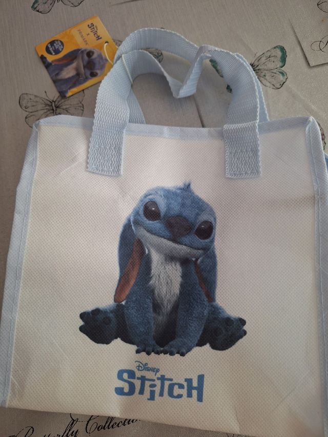 Bolsa Stitch Disney - Azul y Blanca