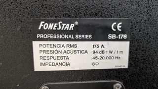 Equipo audio Fonestar & Kustom