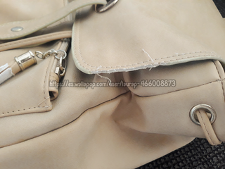 Mini mochila beis estilo saco