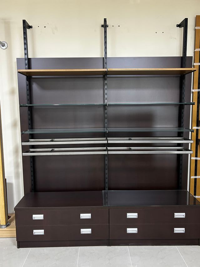 Estantería marrón - 2 cajones