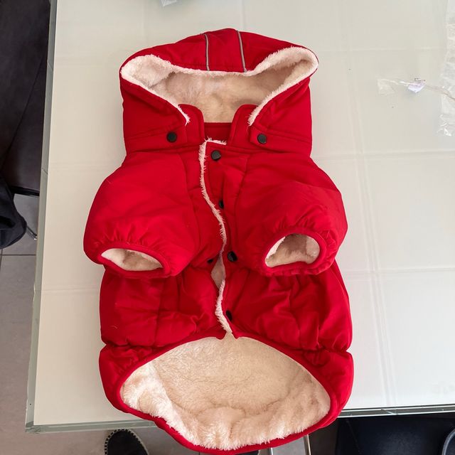 Chaqueta roja para perro talla XL