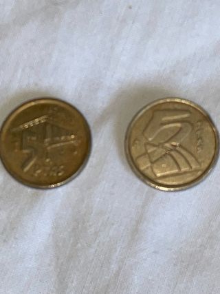 2 Monedas 5 Pesetas (1990-1995)