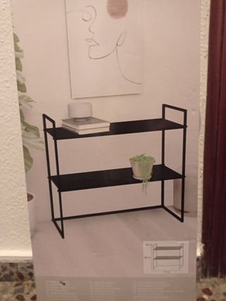 ESTANTERIA DE METAL 2 NIVELES