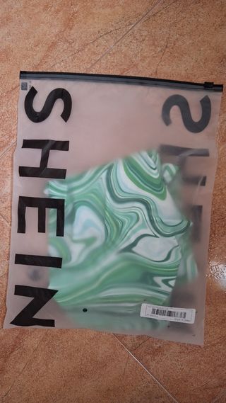 Top Shein verde talla L