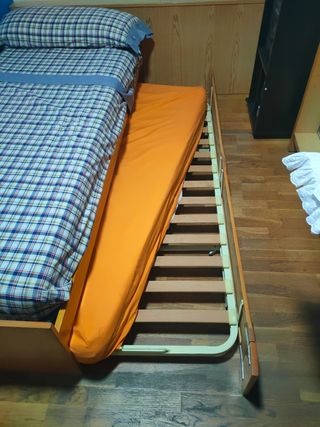 Cama nido plegable adulto de madera maciza