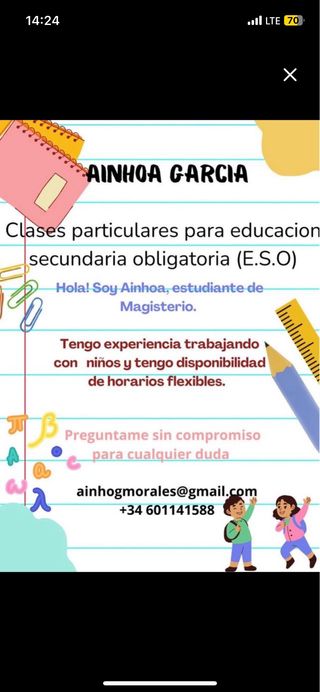 Clases particulares ESO