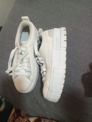 Zapatillas Puma blancas plataforma