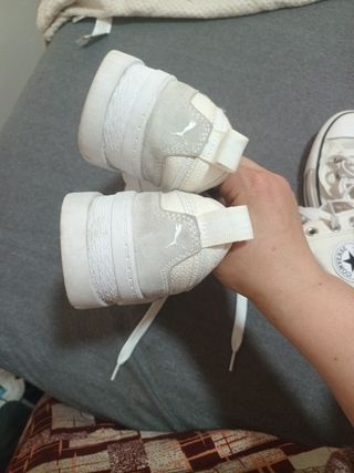 Zapatillas Puma blancas plataforma