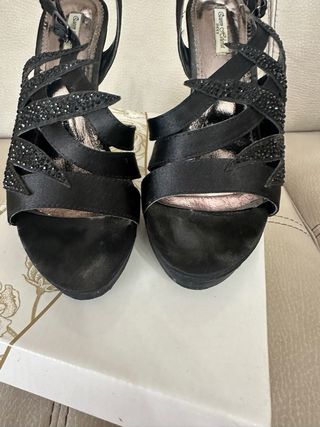 Sandali Sweet Comfort neri tacco 10,5 cm