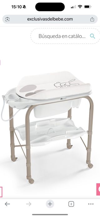Cambiador bañera bebé Chicco