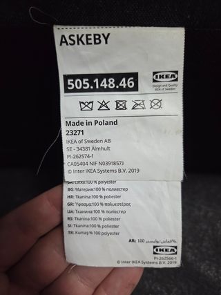 Sofá cama Ikea ASKEBY negro
