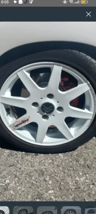 Llantas 15" Saxo VTS blancas..