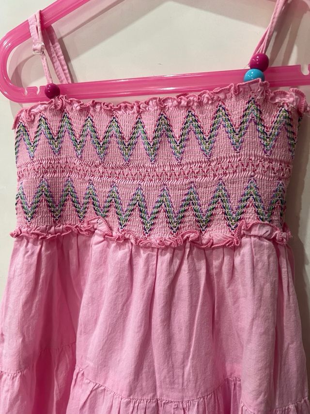 Vestido niña rosa - Talla 5-6