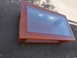 Mesa centro madera-vidrio