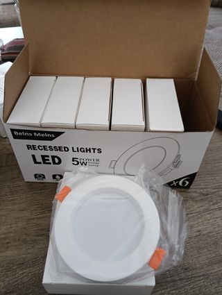 6 Focos LED empotrables 5W