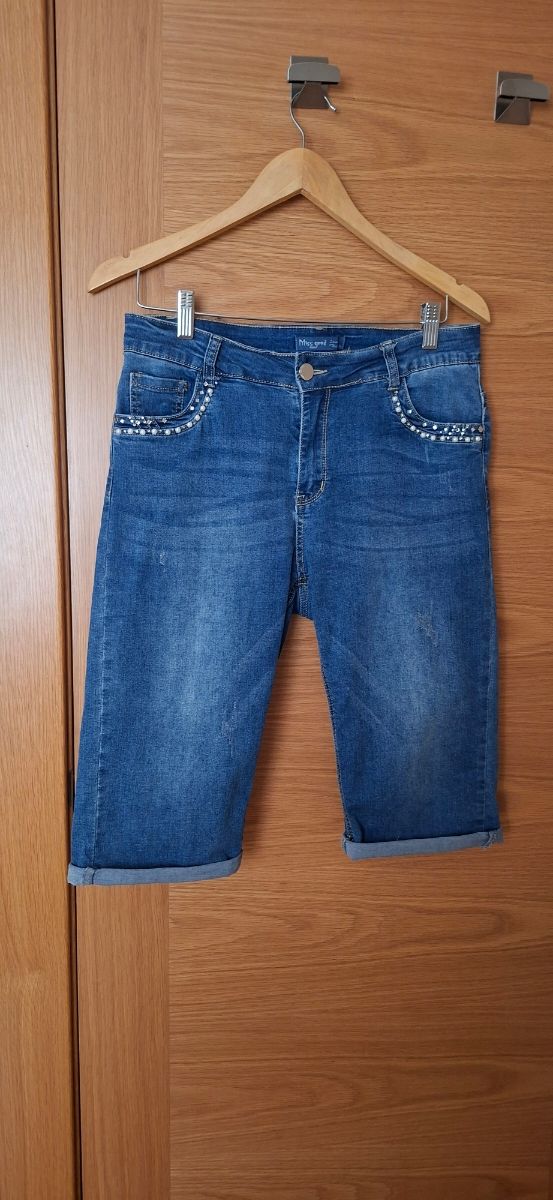 Bermudas vaqueras de mujer, talla 40.