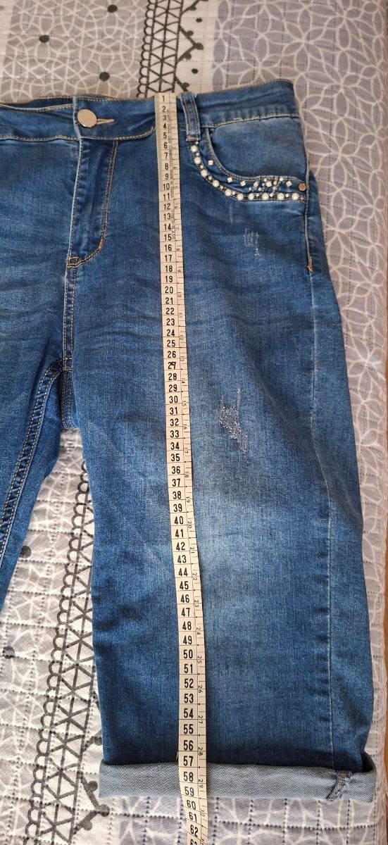 Bermudas vaqueras de mujer, talla 40.