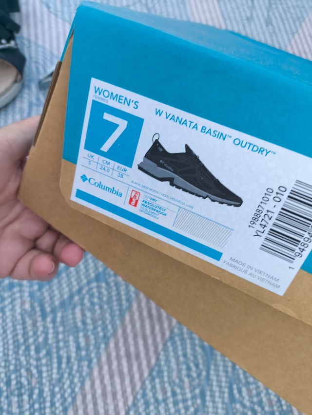 Zapatillas Columbia Negras - Talla 38