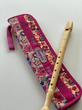 Flauta Hohner + funda rosa